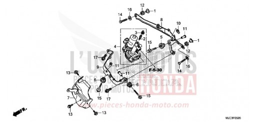 SYSTEME D'ASSERVISSEMENT AVANT (CBR600RA) CBR600RAD de 2013
